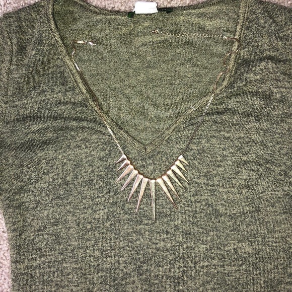 Olive Green Dress - Picture 3 of 6